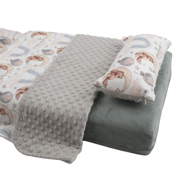 Fleece blanket sales and pillow set