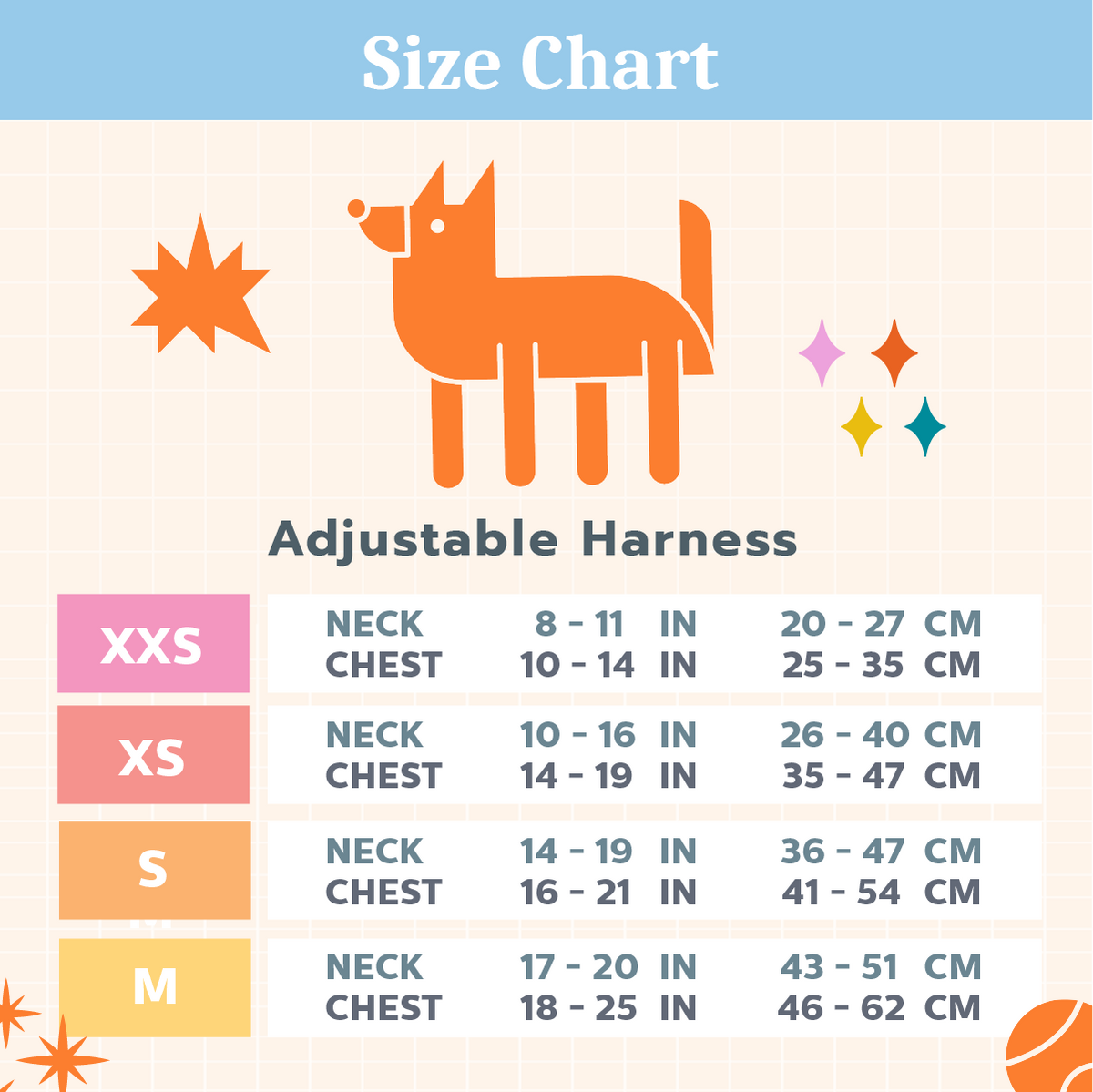Nobby dog harness clearance size guide